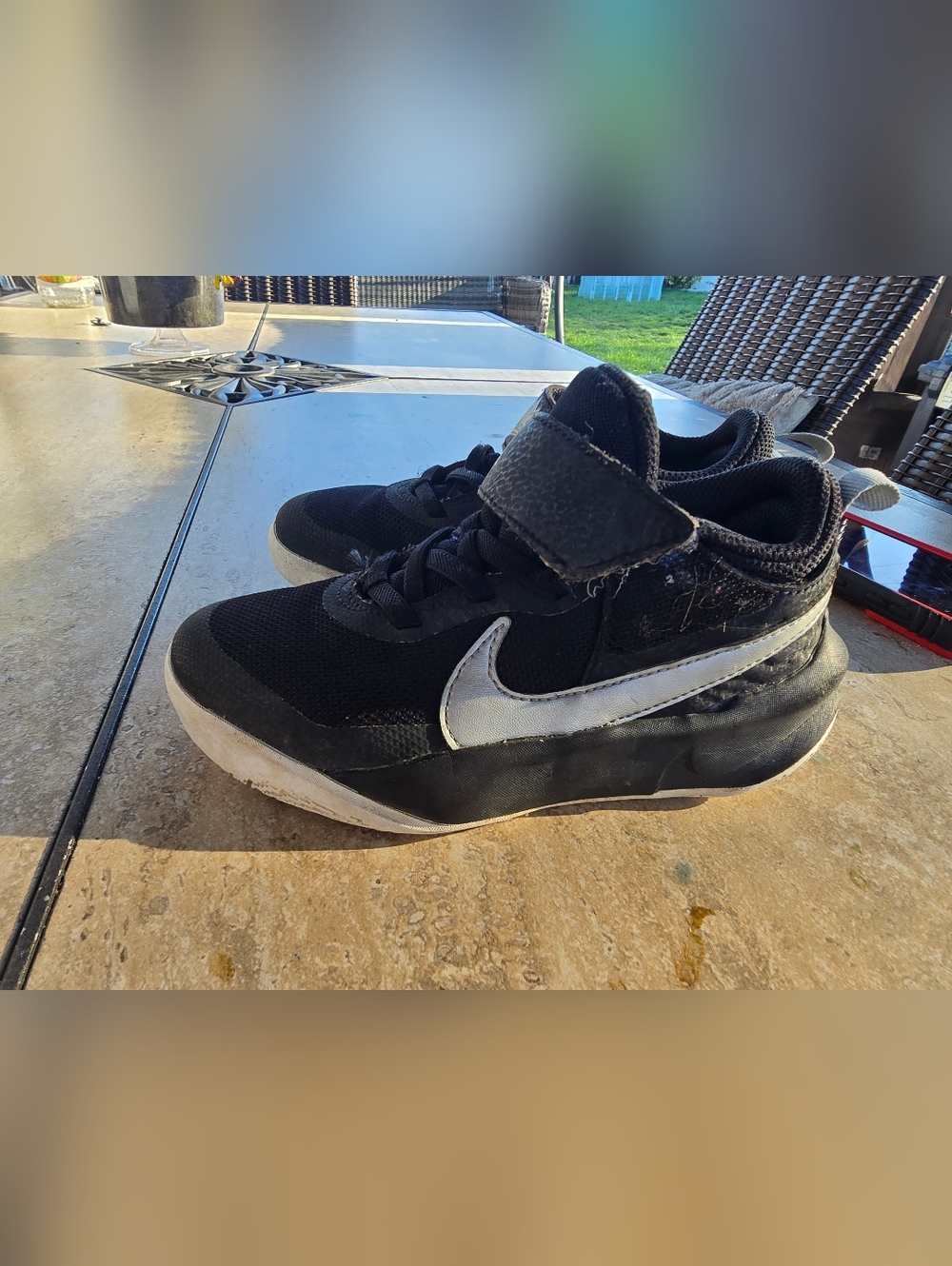 Nike Kids' Black and White Athletic Sneakers